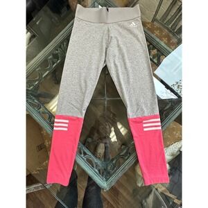 Adidas Colorblock Leggings Womens S Athletic Gym Yoga